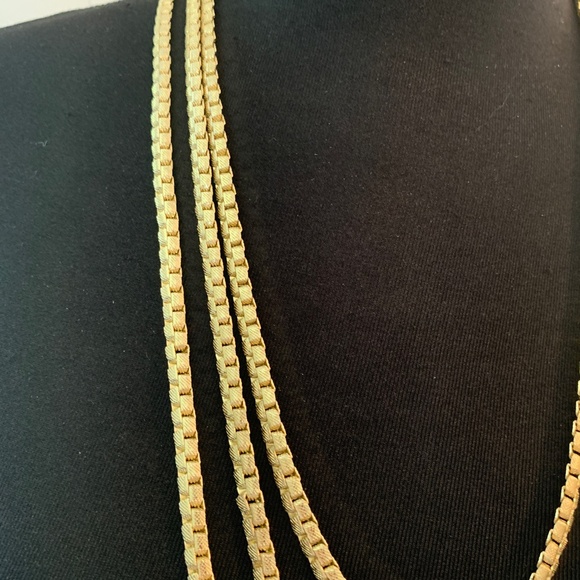 West Germany Vintage Gold-Tone Necklace - Picture 3 of 5